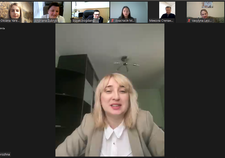 Завідувач кафедри І.П.Задорожна вітає учасників конференції